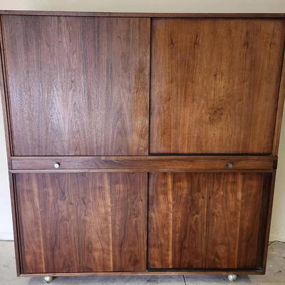 Danish MCM Peter Hvdiit Drafting Cabinet Possible Rosewood Or Walnut
