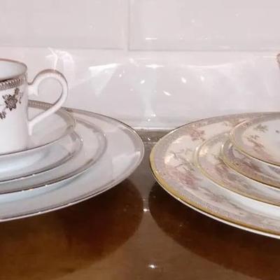 Noritake & Canton Fine Bone Individual China Plate Settings