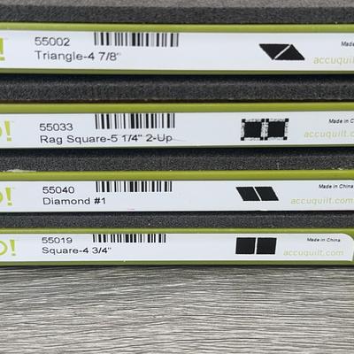 Four - Accuquilt Go! 12x6.25 Fabric Cutting Dies