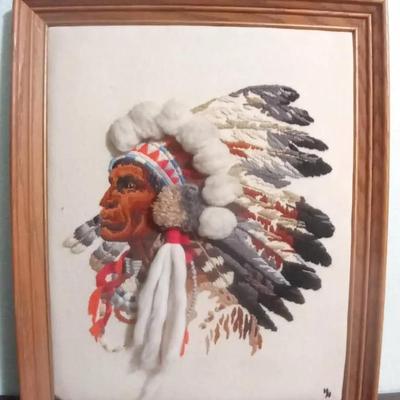 Handsewn/Embroidered Indian Head