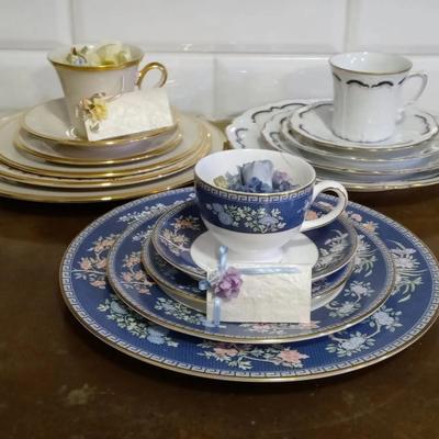 Wedgwood, Lenox & Tirschenreuth Individual Fine China Plate Settings
