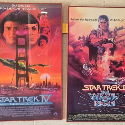 Framed Star Trek Movie Posters 