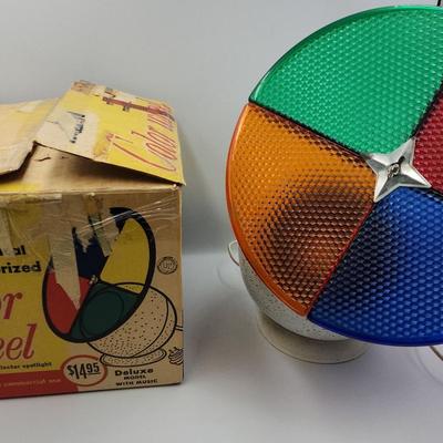 Vintage COLOR WHEEL by PENETRAY 4-Color REFLECTOR SPOTLIGHT 