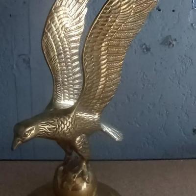 Brass Eagle Statue