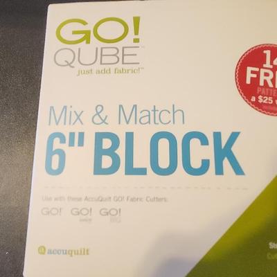 Accuquilt Go! Cube 6inch Cutting Dies