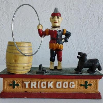 Antique Cast Iron Trick Dog Bank