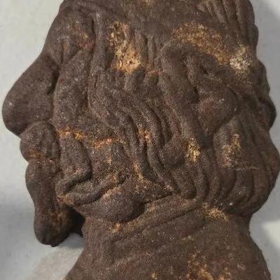 Cast Iron Paperweight "Whats On A Man's Mind"