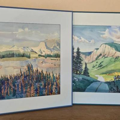 Colorful Landscape Watercolors By James T.  Brown 