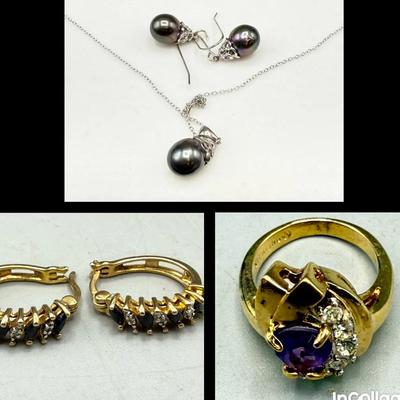 Sterling Silver And Gem Stone Lot 