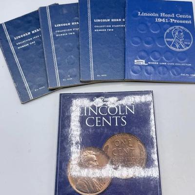 Five Lincoln Head Cent Books 