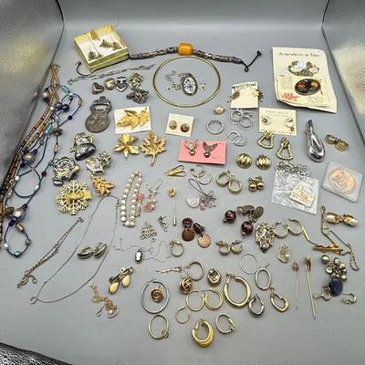 Earrings Galore And More Costume Jewelry Lot 