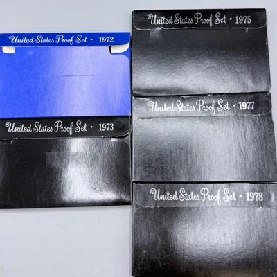 Five Proof Sets From 1970’s