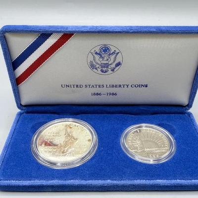 United Stated Liberty Coins Dollar And Half Dollar