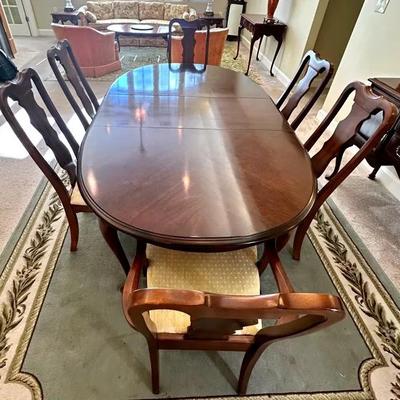 Cherry Dining Table & Matching Chairs