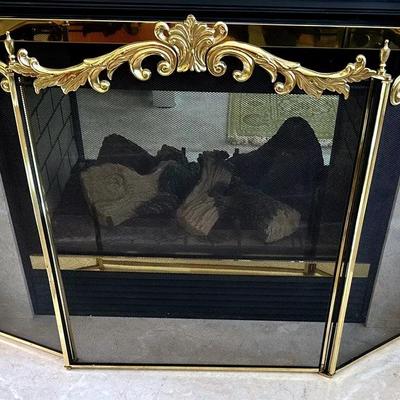 Decorative Crafts Lacquared Fireplace Screen 