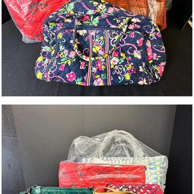Lot Of Purses, Travel Bags & Picnic Bags Vera Bradley, Nine West & More