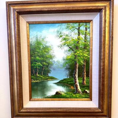 Signed Framed Oil On Canvas Painting
