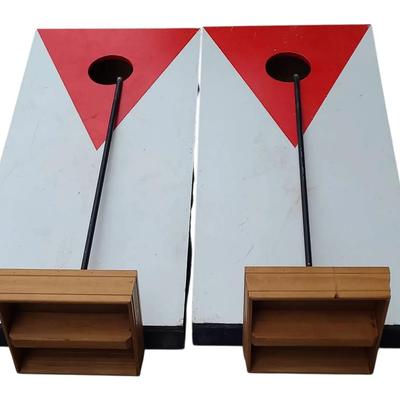 KR116 Cornhole Boards w/ Drink Stands