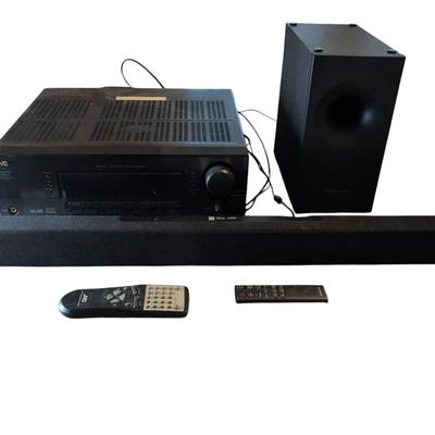 KR221 Surround Sound System With Sound Bar, Receiver, And  Speaker