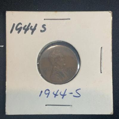 1944 – S One Cent Coin  ￼