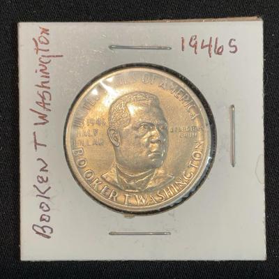 1946 - Booker T. Washington Half￼ Dollar Coin 