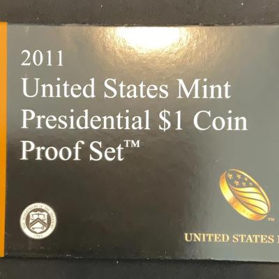 2011 – United States Mint Presidential $1 Coin Proof Set 