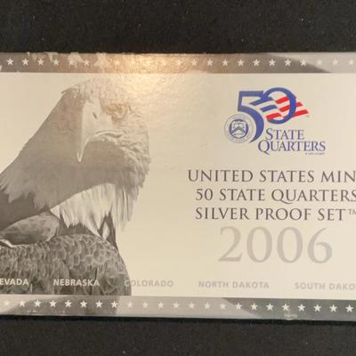 United States Mint 50 State Quarters Silver Proof Set - 2006