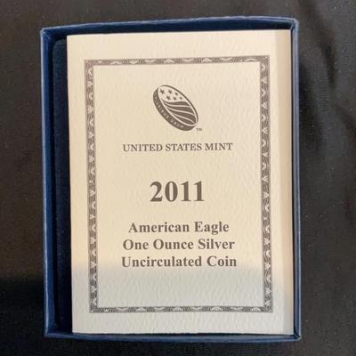2011 – American Eagle 1 Ounce Silver Uncirculated Coin 