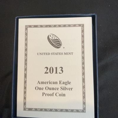 2013 – American Eagle 1 Ounce Silver Proof Coin 