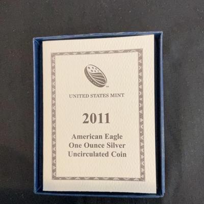 2011 – American Eagle 1 Ounce Silver Uncirculated Coin 