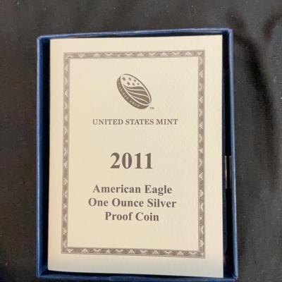 2011 – American Eagle 1 Ounce Silver Proof Coin ￼