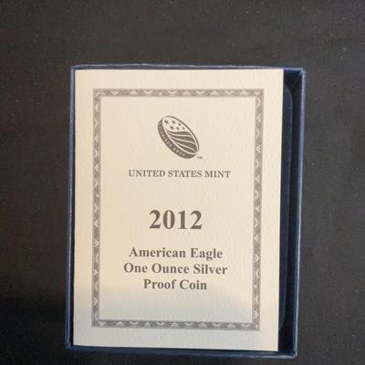 2012 – American Eagle 1 Ounce Silver Proof Coin 