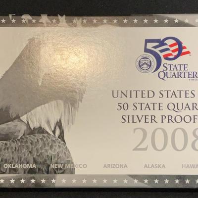 United States Mint 50 State Quarters Silver Proof Set – 2008