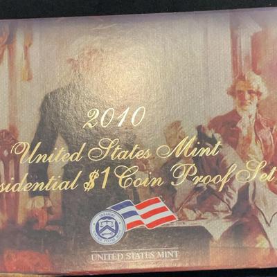 2010 – United States Mint Presidential $1 Coin Proof Set 