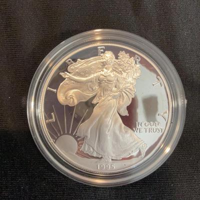 1995 – American Eagle 1 Ounce Proof Silver Bullion Coin 