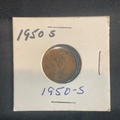 1950 – S One Cent Coin 