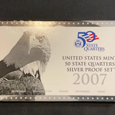 United States Mint 50 State Quarters Silver Proof Set – 2007  