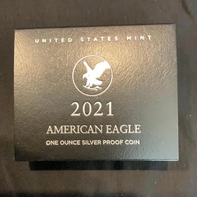 United States Mint – 2021, American Eagle 1 Ounce Silver Proof Coin