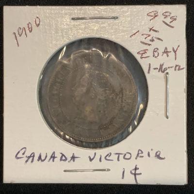 1900 –  Canada Victoria One Cent Coin