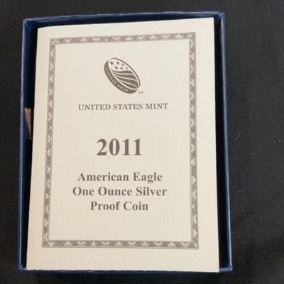 2011 – American Eagle 1 Ounce Silver Proof Coin ￼