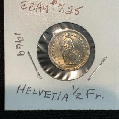1969 - Helvetia 1/2 FR. 
