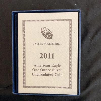 2011 – American Eagle 1 Ounce Silver Uncirculated Coin