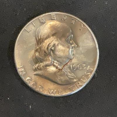Franklin Half Dollar 1963 + Philadelphia ￼