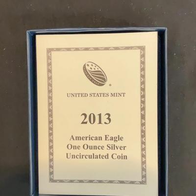 2013 – American Eagle 1 Ounce Silver Uncirculated Coin 