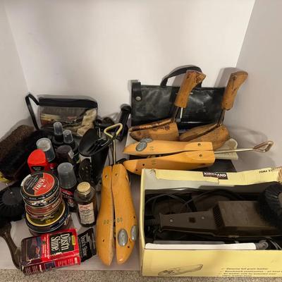 Various shoe care, products, and tools for maintaining footwear