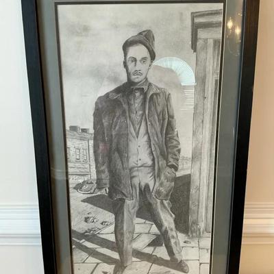 Pencil Drawing Brother, Can You Spare A Dime?