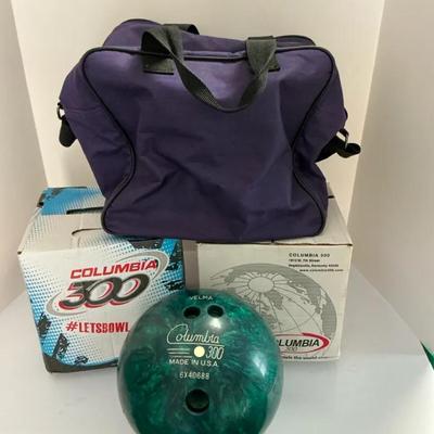 Mixed Lot Bowling Balls and Bag