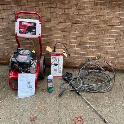 Craftsman 2550 PSI Gas-Powered Pressure Washer with Attachments and Sprayer