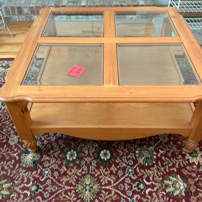 Wood And Glass Coffee Table