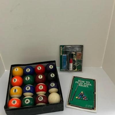 Pool Table, Accessories, Cues Balls, And More